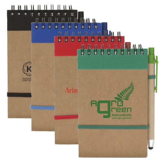 Colorful Recycled Jotter w/ Stylus Pen