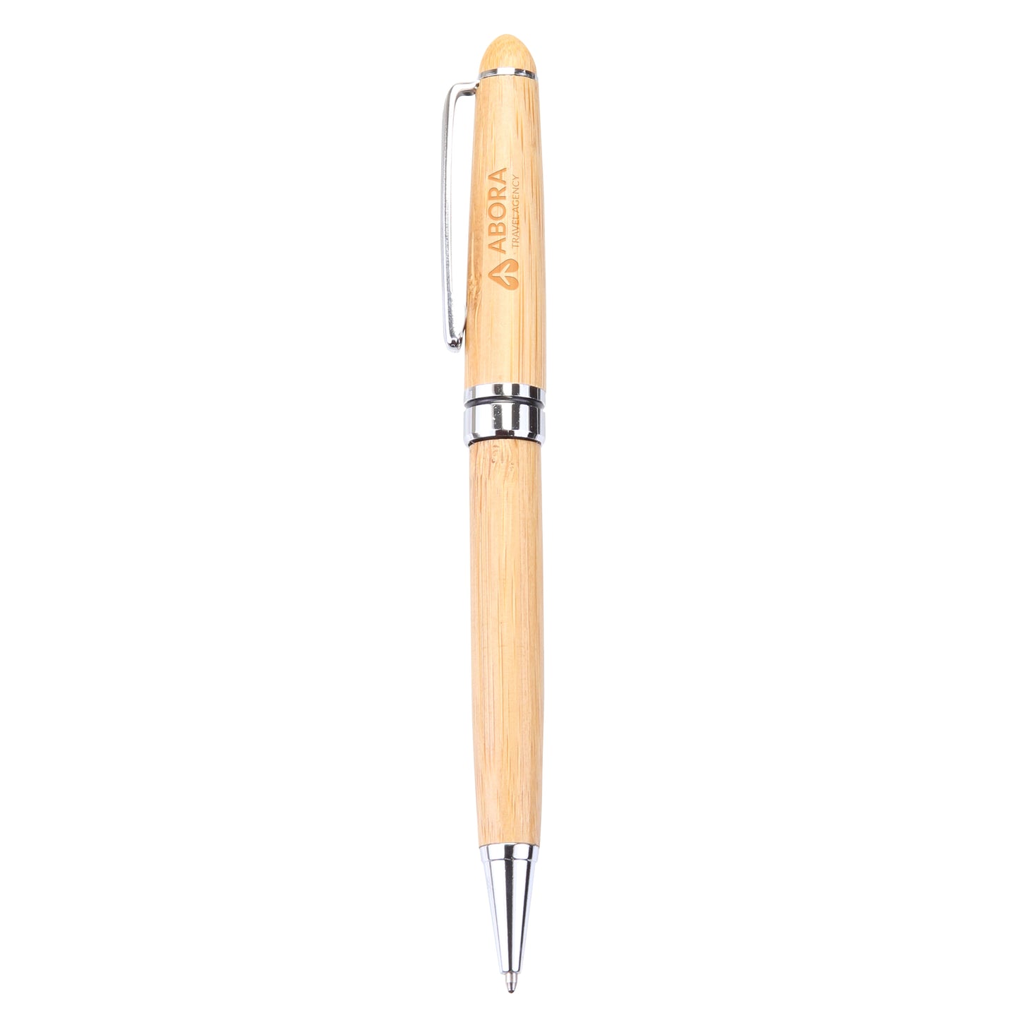 Silver Solstia – Bamboo Twist Ballpoint Pen